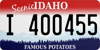 ID license plate I400455