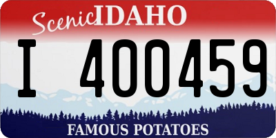 ID license plate I400459