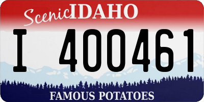 ID license plate I400461
