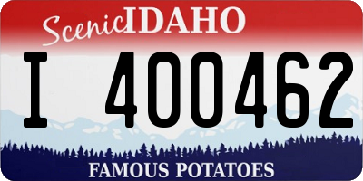 ID license plate I400462