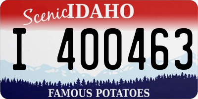 ID license plate I400463