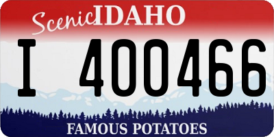 ID license plate I400466