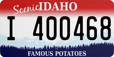ID license plate I400468