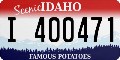 ID license plate I400471