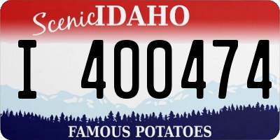 ID license plate I400474