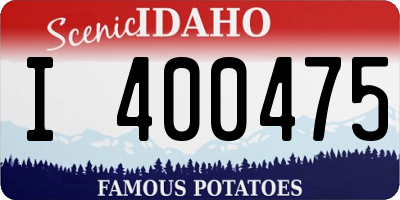 ID license plate I400475