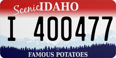 ID license plate I400477