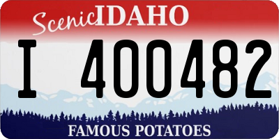 ID license plate I400482