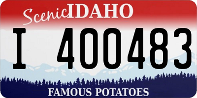 ID license plate I400483