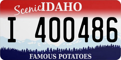 ID license plate I400486