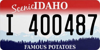 ID license plate I400487