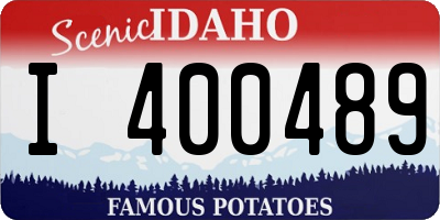 ID license plate I400489