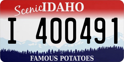 ID license plate I400491