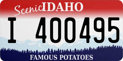 ID license plate I400495