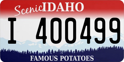 ID license plate I400499