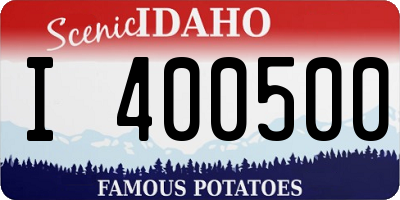 ID license plate I400500