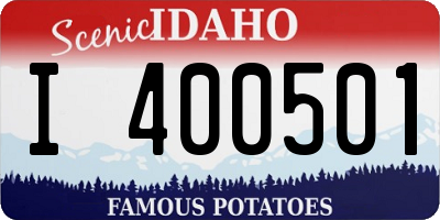 ID license plate I400501