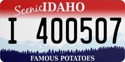 ID license plate I400507