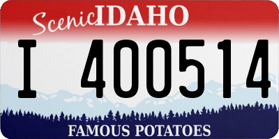 ID license plate I400514