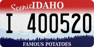 ID license plate I400520