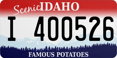 ID license plate I400526