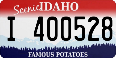 ID license plate I400528