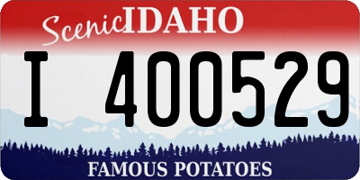 ID license plate I400529