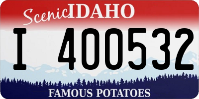 ID license plate I400532
