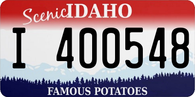 ID license plate I400548