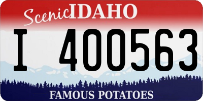 ID license plate I400563