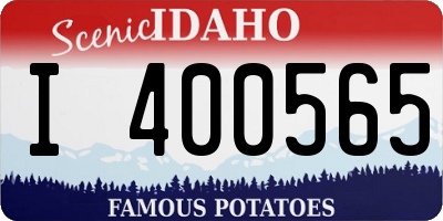 ID license plate I400565