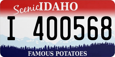 ID license plate I400568