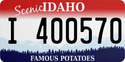 ID license plate I400570