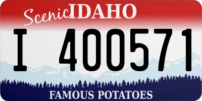 ID license plate I400571