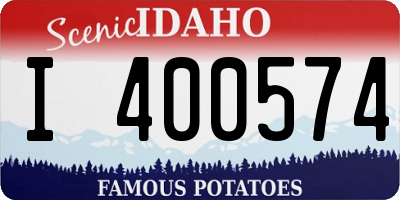 ID license plate I400574