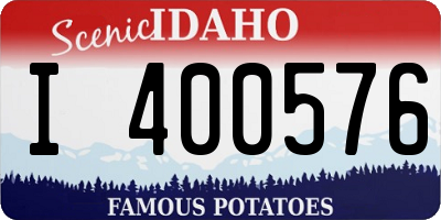 ID license plate I400576