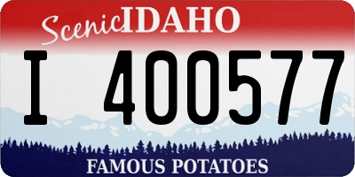 ID license plate I400577