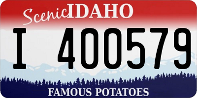 ID license plate I400579