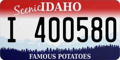 ID license plate I400580