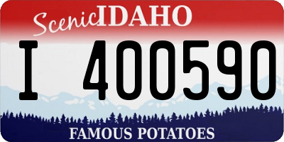 ID license plate I400590