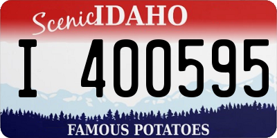ID license plate I400595