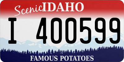 ID license plate I400599