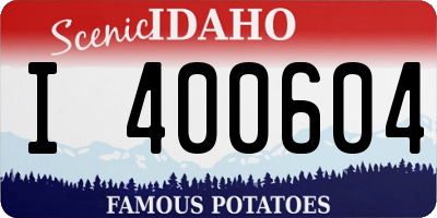 ID license plate I400604