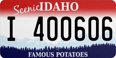 ID license plate I400606
