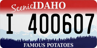 ID license plate I400607