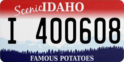 ID license plate I400608