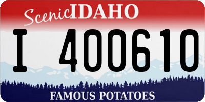 ID license plate I400610