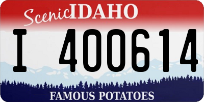 ID license plate I400614