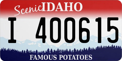 ID license plate I400615