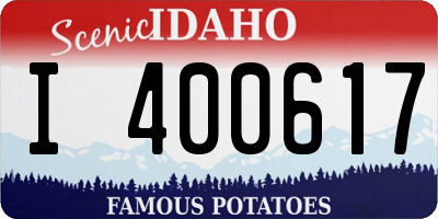 ID license plate I400617